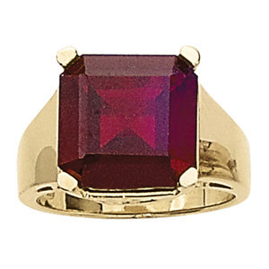 Square Princess & Cushion Gemstone Fashion Ring