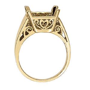 Square Princess & Cushion Gemstone Fashion Ring