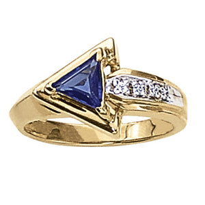 Trillion Gemstone Fashion Ring · 0.04 ct tw