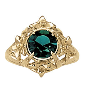 Round Gemstone Fashion Ring