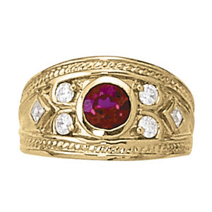 Round Gemstone Fashion Ring · 0.30 ct tw