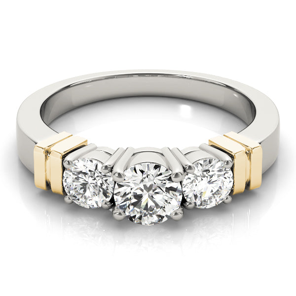Round Three-Stone Diamond Engagement Ring · 2.00 ct tw