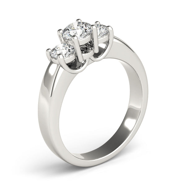 Round Three-Stone Diamond Engagement Ring · 2.00 ct tw