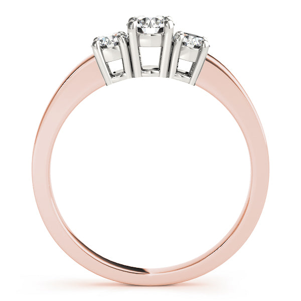 Round Three-Stone Diamond Engagement Ring · 0.50 ct tw