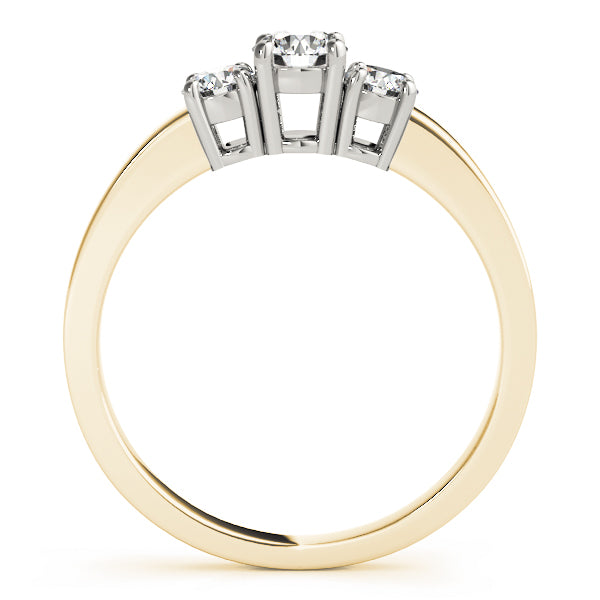 Round Three-Stone Diamond Engagement Ring · 0.24 ct tw