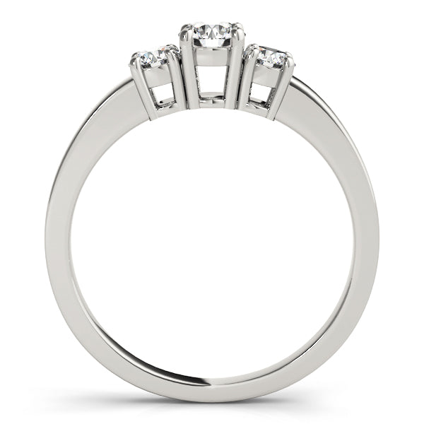 Round Three-Stone Diamond Engagement Ring · 0.50 ct tw