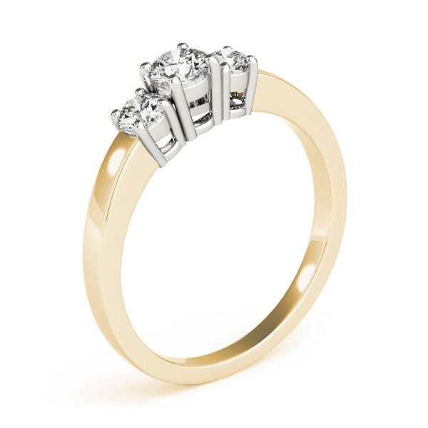 Round Three-Stone Diamond Engagement Ring · 0.50 ct tw