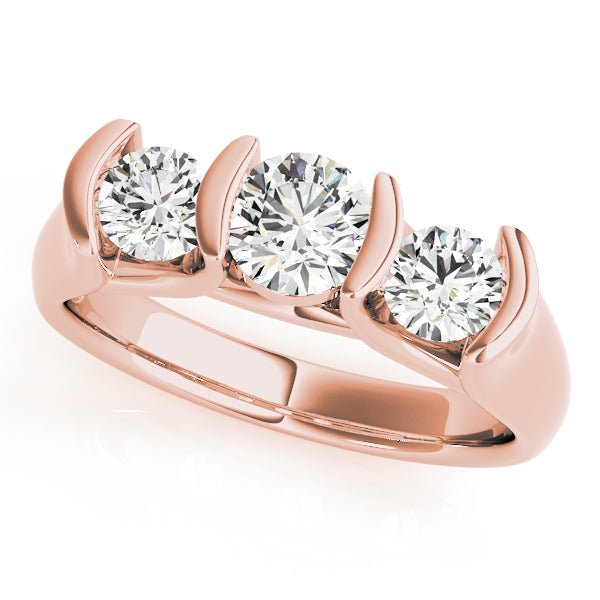 Round Three-Stone Diamond Engagement Ring · 1.00 ct tw