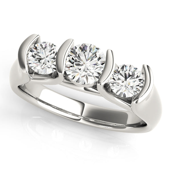 Round Three-Stone Diamond Engagement Ring · 1.00 ct tw