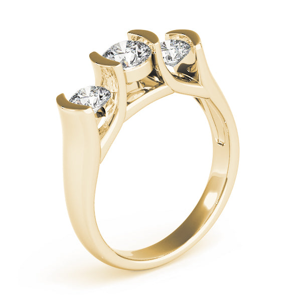 Round Three-Stone Diamond Engagement Ring · 1.00 ct tw