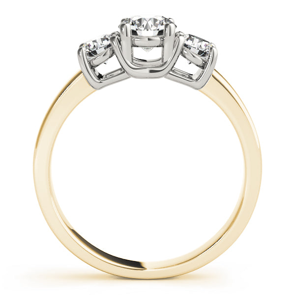 Round Three-Stone Diamond Engagement Ring · 0.40 ct tw