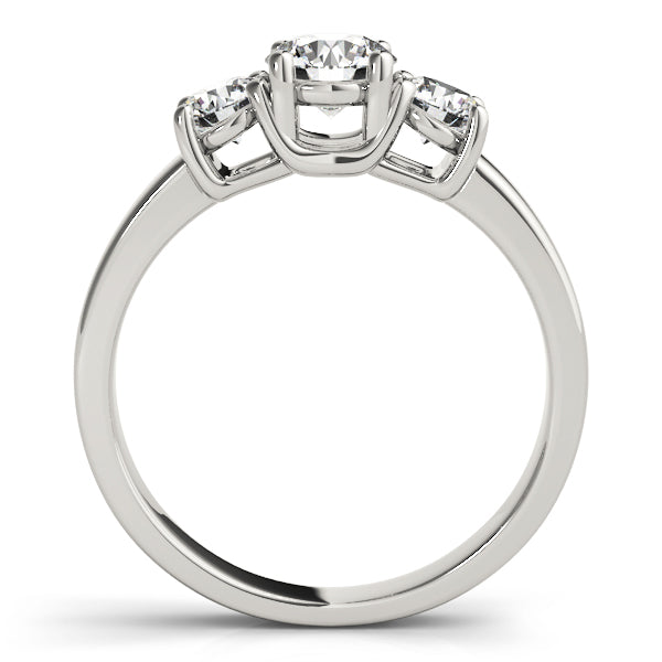 Round Three-Stone Diamond Engagement Ring · 0.40 ct tw