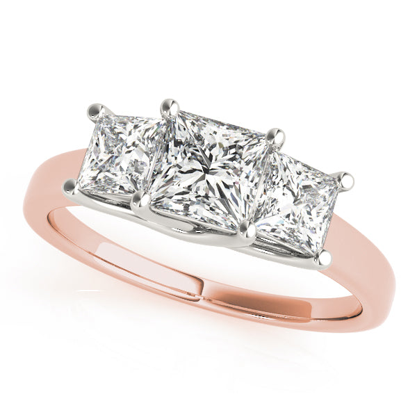 Square Three-Stone Princess Diamond Engagement Ring · 1.57 ct tw