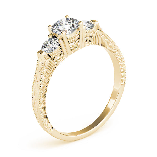 Round Three-Stone Diamond Engagement Ring · 1.33 ct tw