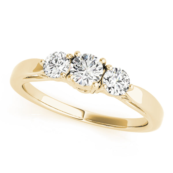 Round Three-Stone Diamond Engagement Ring · 1.26 ct tw