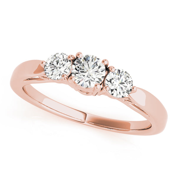 Round Three-Stone Diamond Engagement Ring · 1.26 ct tw