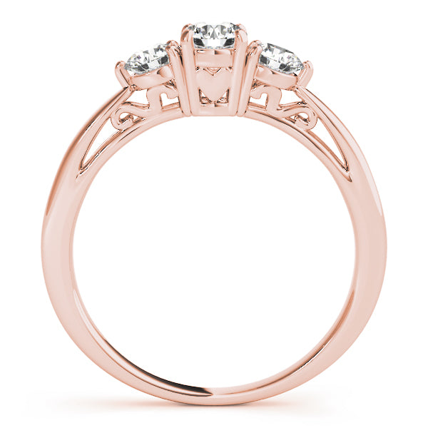 Round Three-Stone Diamond Engagement Ring · 1.26 ct tw