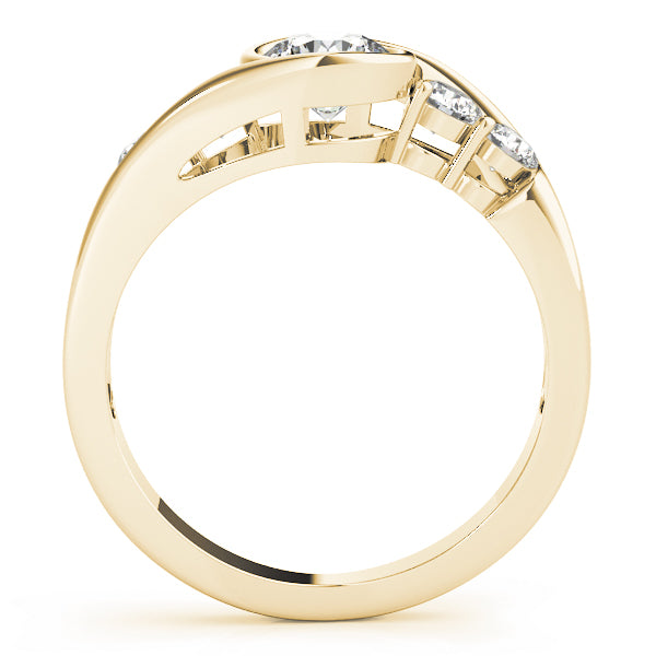 Round Bypass Diamond Engagement Ring · 1.10 ct tw