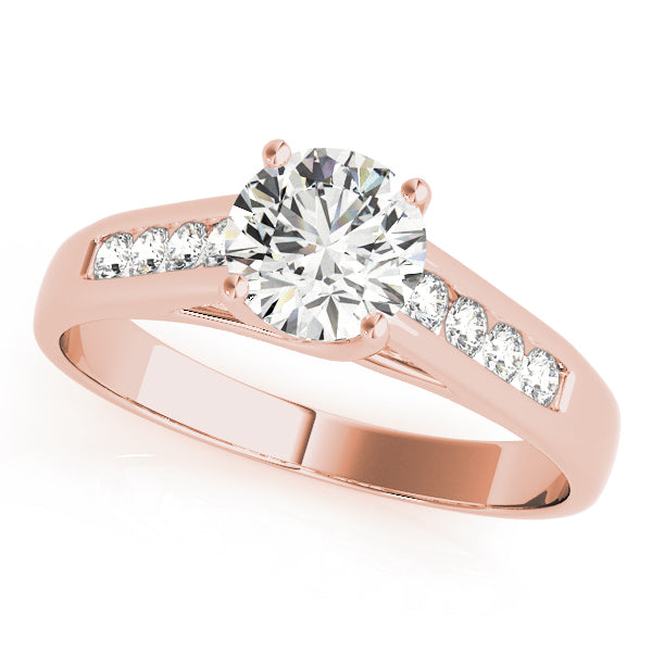 Round Trellis Diamond Engagement Ring · 1.12 ct tw