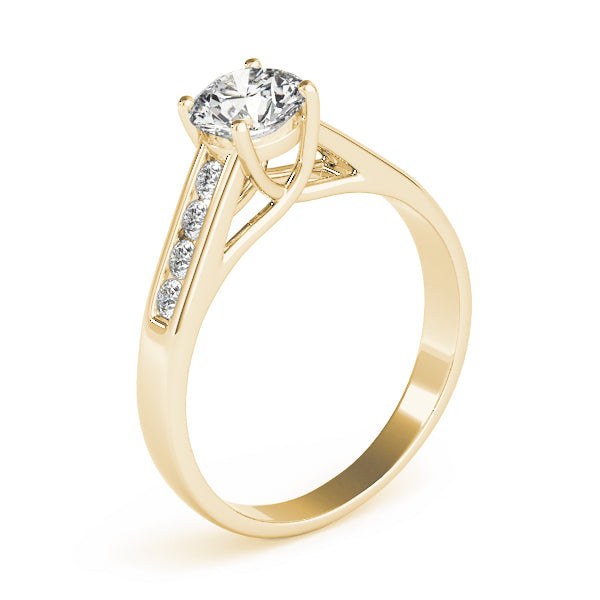 Round Trellis Diamond Engagement Ring · 0.31 ct tw