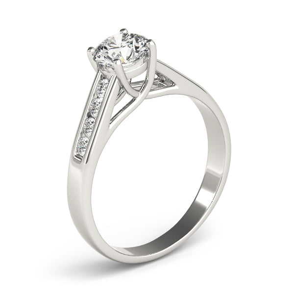 Round Trellis Diamond Engagement Ring · 1.12 ct tw