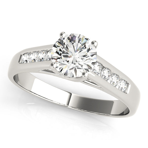 Round Trellis Diamond Engagement Ring · 0.31 ct tw