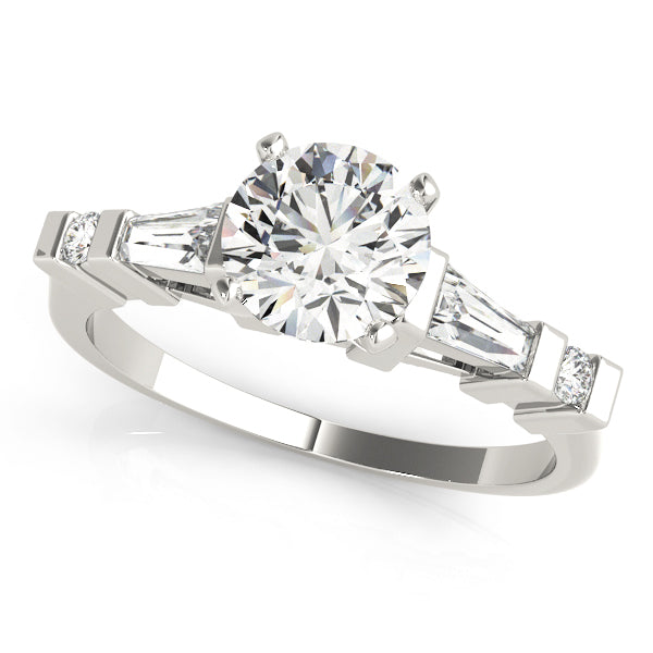 Baguette Fancy Shape Diamond Engagement Ring · 0.35 ct tw