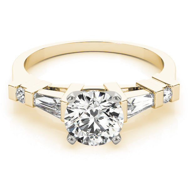 Baguette Fancy Shape Diamond Engagement Ring · 0.35 ct tw