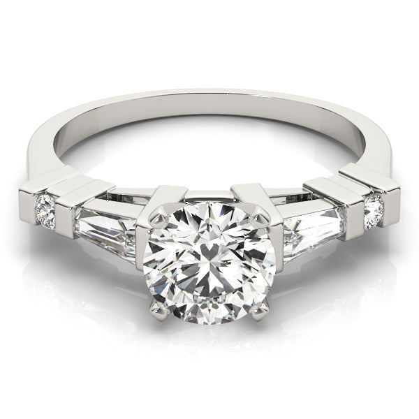 Baguette Fancy Shape Diamond Engagement Ring · 0.48 ct tw