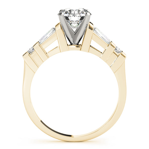 Baguette Fancy Shape Diamond Engagement Ring · 0.35 ct tw
