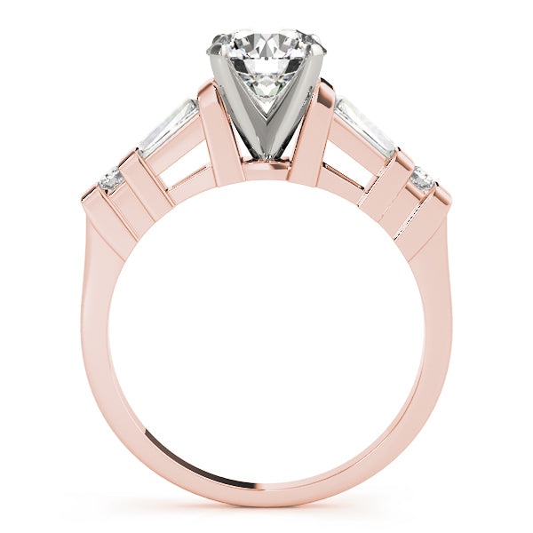 Baguette Fancy Shape Diamond Engagement Ring · 0.94 ct tw