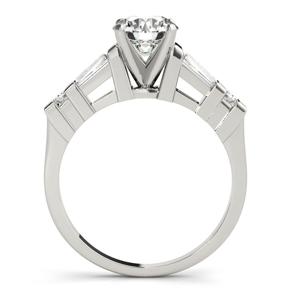 Baguette Fancy Shape Diamond Engagement Ring · 0.94 ct tw