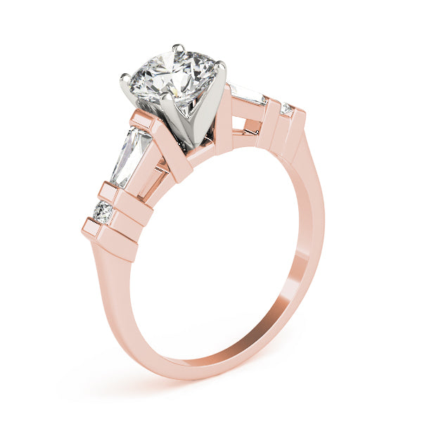 Baguette Fancy Shape Diamond Engagement Ring · 0.35 ct tw
