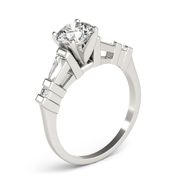 Baguette Fancy Shape Diamond Engagement Ring · 0.35 ct tw
