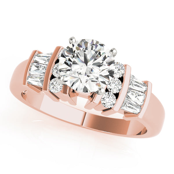 Baguette Fancy Shape Diamond Engagement Ring · 0.45 ct tw