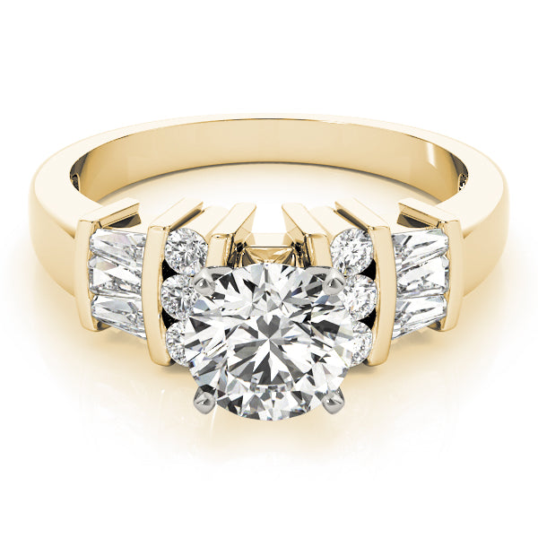Baguette Fancy Shape Diamond Engagement Ring · 0.45 ct tw