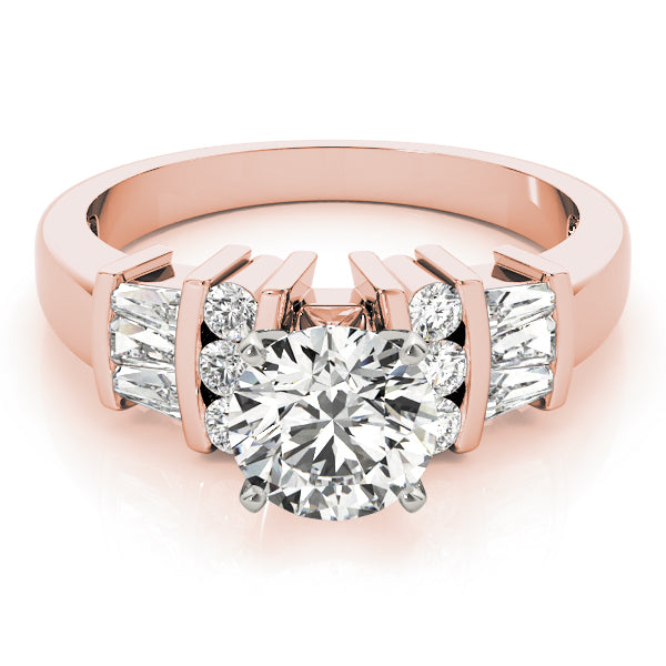 Baguette Fancy Shape Diamond Engagement Ring · 0.45 ct tw