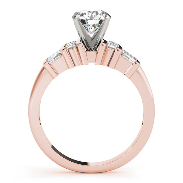 Baguette Fancy Shape Diamond Engagement Ring · 0.45 ct tw