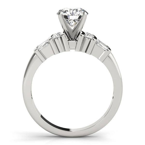Baguette Fancy Shape Diamond Engagement Ring · 0.45 ct tw