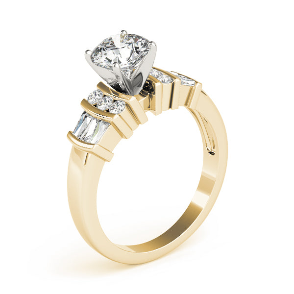 Baguette Fancy Shape Diamond Engagement Ring · 0.45 ct tw