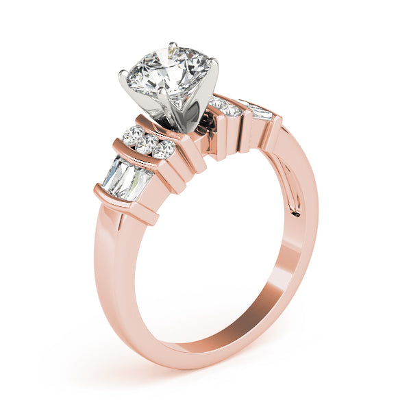 Baguette Fancy Shape Diamond Engagement Ring · 0.45 ct tw