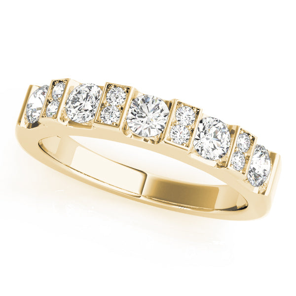Bar Set Diamond Wedding Band · 0.68 ct tw