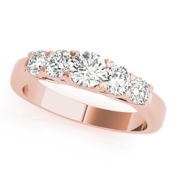 Round Prong Set Diamond Wedding Band · 0.99 ct tw