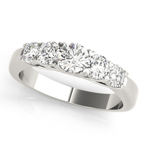 Round Prong Set Diamond Wedding Band · 0.49 ct tw