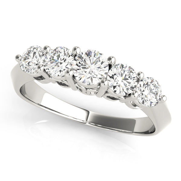 Round Prong Set Diamond Wedding Band · 0.75 ct tw