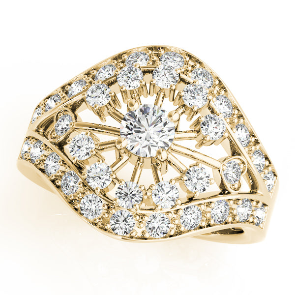 Round Diamond Right Hand Fashion Ring · 0.77 ct tw