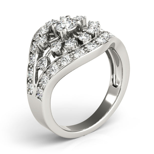 Round Diamond Right Hand Fashion Ring · 0.77 ct tw