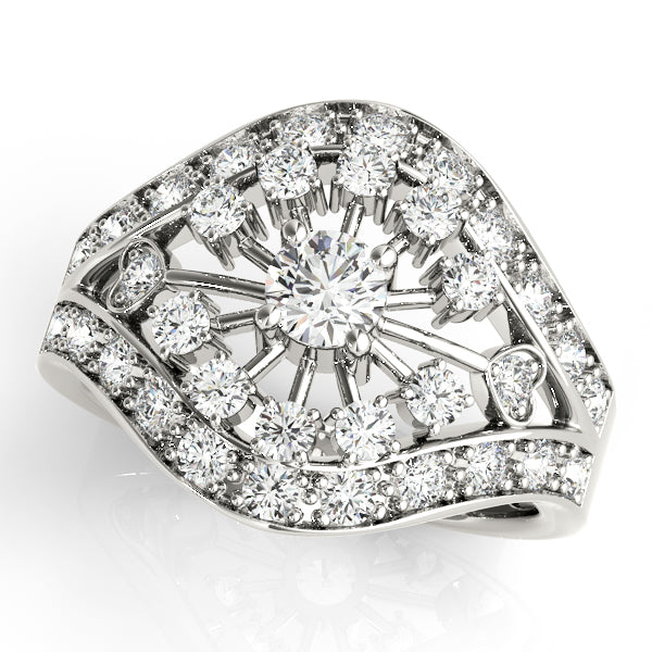 Round Diamond Right Hand Fashion Ring · 0.77 ct tw