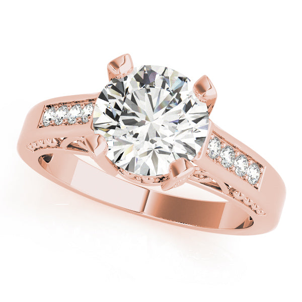 Round Antique Diamond Engagement Ring · 2.02 ct tw