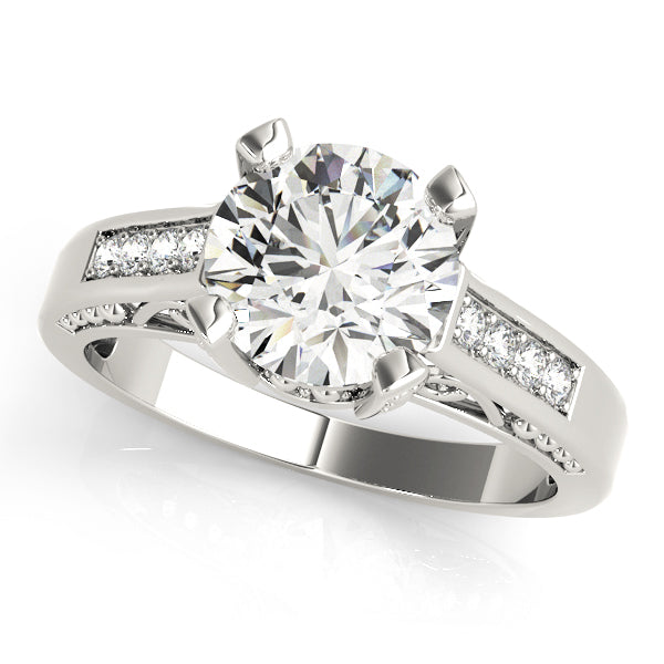 Round Antique Diamond Engagement Ring · 2.02 ct tw